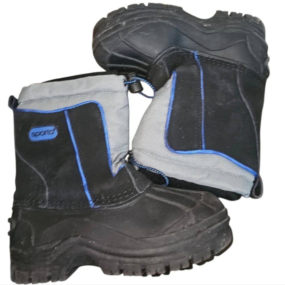 Sporto Black Snow Boots